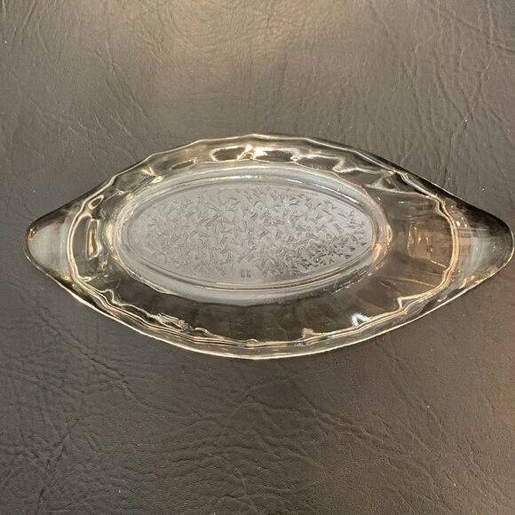 Clear Glass Banana Split Dessert Appetizer Seafood 10X4 Serving Dish Sold Set 2 - Picture 4 of 6